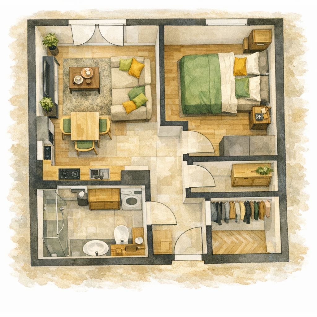 Kompaktowe 2 pokoje, wygodny harmonogram