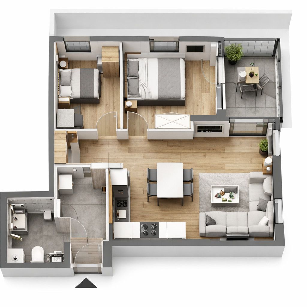 3 pokoje przy Lesie Tynieckim - 11 800/m? - ujecie 6