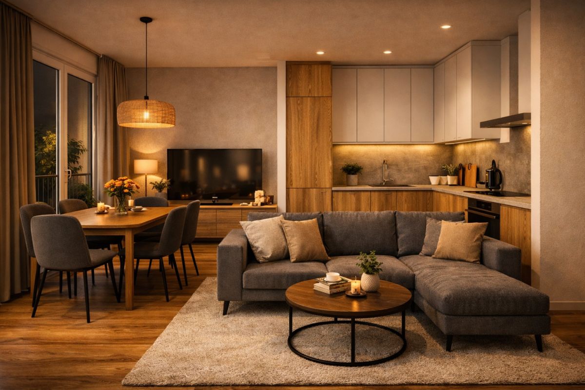 3 pokoje 58 m? + 2 tarasy